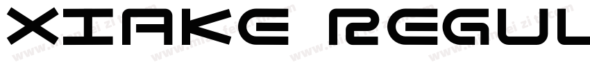 xiake Regular字体转换